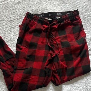 Chaps Red and Black Checkered Joggers